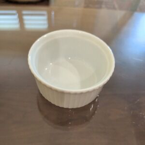 Apilco France White Porcelain Ribbed Ramekin - Size 2 - 3" - Replacement Piece